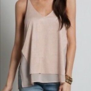 Sans Souci Faux Suede Tank